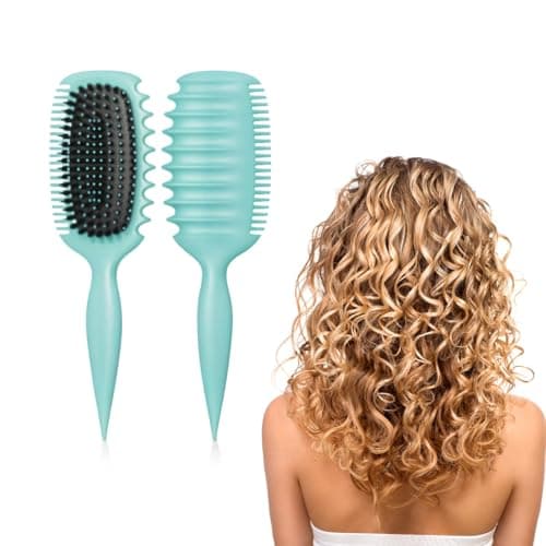 Professional Detangling Hair Brush - Green Oval Paddle Brush for All Hair Types - Gentle Detangler for Wet or Dry Hair - Unisex Styling Tool for Smooth & Pain-Free Grooming