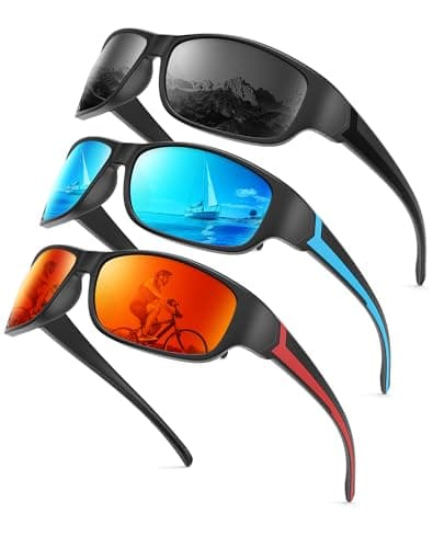 3-Pack KALIYADI Men's Polarized Sports Sunglasses (2 Options) $10.19 + Free Shipping w/ Prime or on $35+