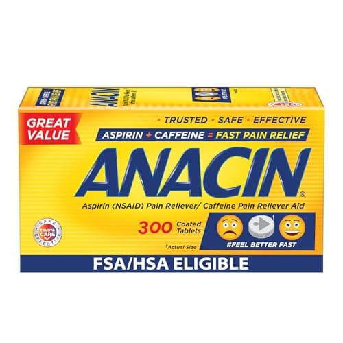 Anacin Aspirin & Caffeine Fast...e Aches & Arthritis, 300 Count