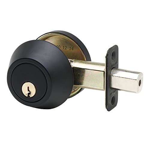 Copper Creek DB2410BC Single C...Deadbolt, Standard Size, Black