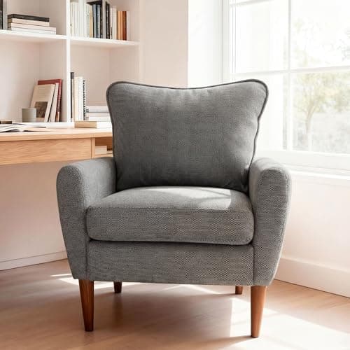 OLIXIS Comfy Accent Chair for ...odern Lounge Sofa Gray, 2 Pack