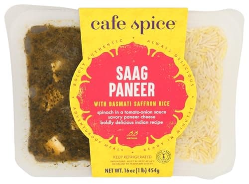 Cafe Spice Saag Paneer with Saffron Rice Meal, 16 OZ