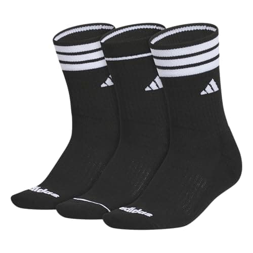 adidas Womens Cushioned Crew Socks (3 Pairs) Durable & Comfortable