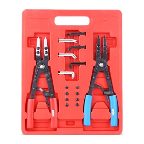 DNA MOTORING 2pc 10 in Heavy D...Plier Set, W/Case, Tools-00533