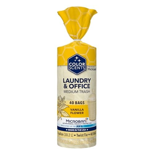 Color Scents Medium Trash Bags...lla Flower Scent with Microban