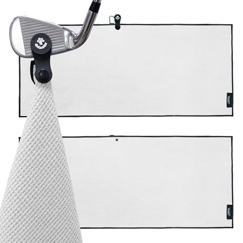 2-Pack 4Monster Golf Towel w/ Detachable Magnets & Pouch (White) $8 + Free Shipping w/ Prime or on $35+