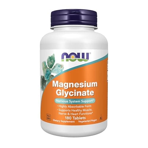 Amazon: NOW Foods Supplements, Magnesium Glycinate 100 mg/180 Tablets - $12.99
