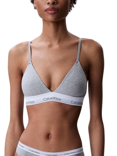 $14 | Calvin Klein Women's Modern Cotton Lightly Lined Triangle Wireless Bralette at Amazon