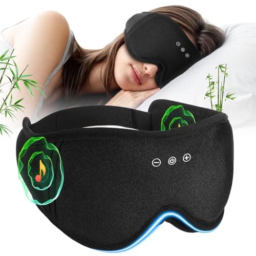 Zhenyemei 3D Blackout Sleep Eye Mask w/ Bluetooth Headphones (Dark Black)a $9.97 + Free Shipping w/ Prime or on $35+