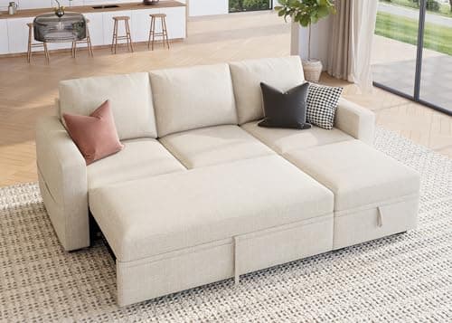 HONBAY Modular Sectional Sleep...ouches for Living Room - Beige