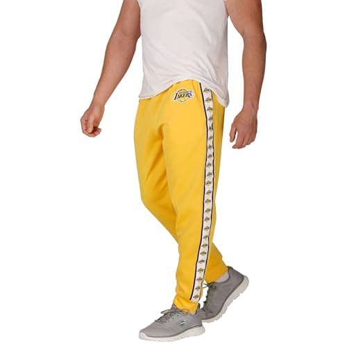 FOCO Los Angeles Lakers NBA Me...s Stripe Logo Track Pants - XL