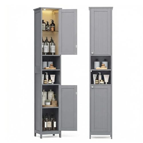 VASAGLE Tall Storage Cabinet w...hes Wide, Dove Gray UBBC566G02