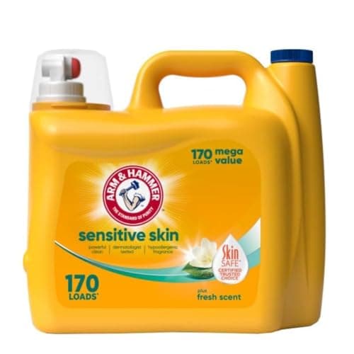 [SnS, AC] $9.99* | 170-Oz Arm & Hammer Sensitive Skin Plus Liquid Laundry Detergent at Amazon