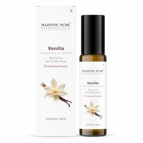 Majestic Pure Vanilla Fragrance Oil Perfume Roller, 0.3 Fl Oz