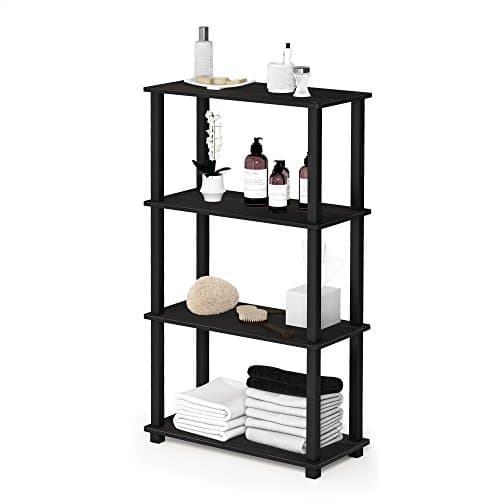 Furinno TURN-S-TUBE Storage Sh... Garage, Home Office, Espresso