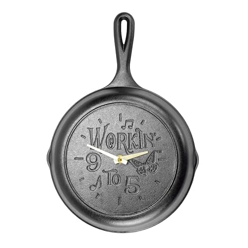 Lodge 9 inch Skillet Clock Ins...ttery Required (not Included).