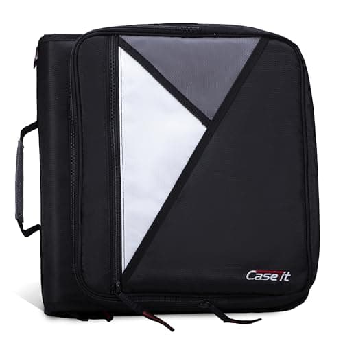 Case-it Universal Zipper Binde...e Organizer | LT-007 Jet Black