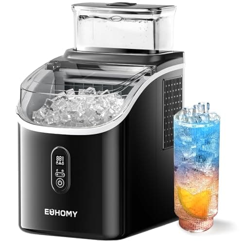 EUHOMY Ice Cube Maker Machine ...ome/Kitchen/Office/Bar (Black)