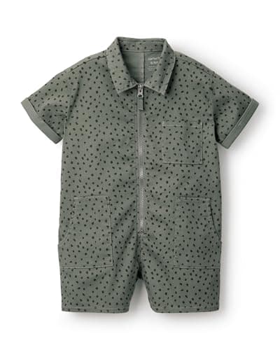 Otter Avenue Girl Day Out Romper, Olive, 3T