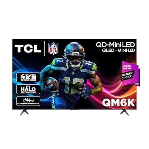 75" TCL 75QM6K QD-Mini LED 4K UHD 144Hz Google Smart TV $680 + Free S&H