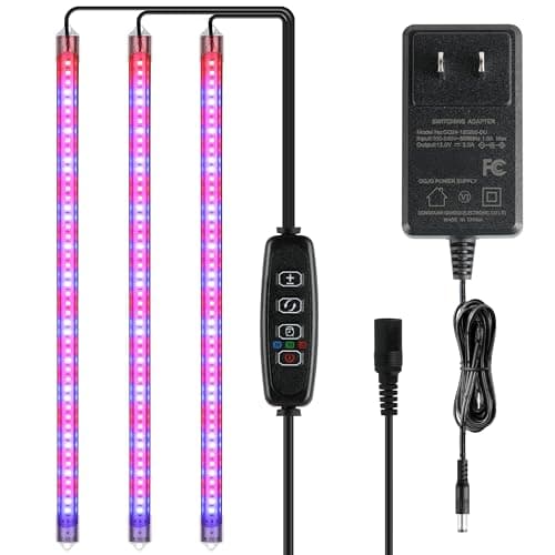 iPower 40W LED Plant Grow Ligh...s Succulent, 3 Tubes, Red&Blue