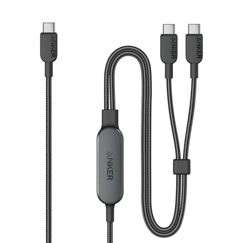 Anker 2-in-1 USB-C to 2x USB-C 140W Max Fast Charging Cable: 6-ft $17, 4-ft $15 + Free Shipping w/ Prime or on $35+