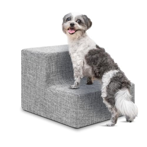 Best Pet Supplies Dog Stairs &...Linen, 2-Step (12-inch Height)