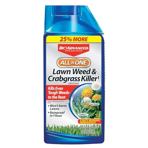 $8.98 | 40-Oz BioAdvanced All-In-One Lawn Weed and Crabgrass Killer I, Concentrate at Amazon