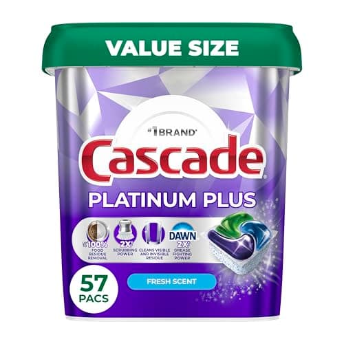 [Prime, SnS] $61.14* | 4 × 57-Count Cascade Platinum Plus Dishwasher Pods ($15.29 each) + $15 credit at Amazon