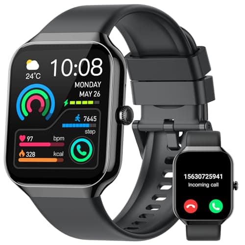 Smart Watch, 1.96" HD Smartwatch for Men Women (Answer/Make Call), 2026 Fitness Activity with Heart Rate/Sleep Monitor/Pedometer, IP68 Waterproof, 113+ Sport Modes Running Watch for Android iOS
