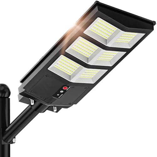 Okpro 4,000W 6,500K Solar Outdoor Street Light for $15 + free shipping w/ Prime