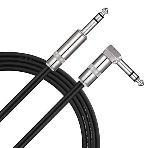 Donner TRS Cable 6 ft, Balance... TRS Male Straight Cord, Black
