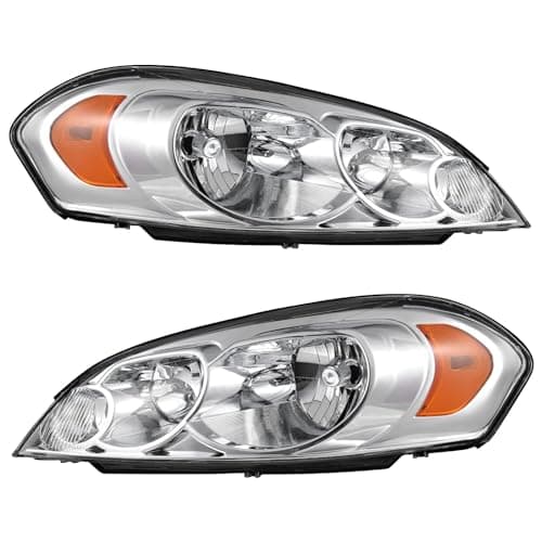 AUTOSAVER88 Headlight Assembly...Chrome Housing Amber Reflector