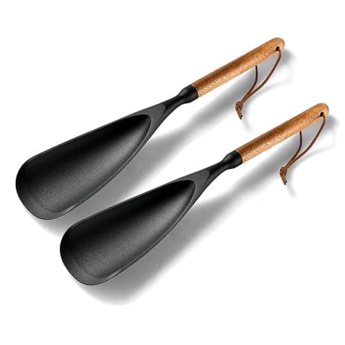 Silicone Spatula Spoon for Cooking and Baking, Heat Resistant Flexible Non-Stick Kitchen Utensil with Ergonomic Handle, Multi-Purpose Tool for Flipping, Scraping, Mixing, and Food Prep (2)