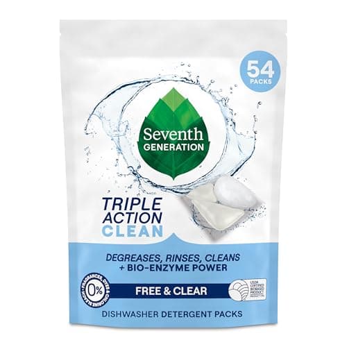 Prime: 54-Ct Seventh Generation Triple Action Clean Dishwasher Detergent Packs $11.30 w/ S&S + Free S&H & More