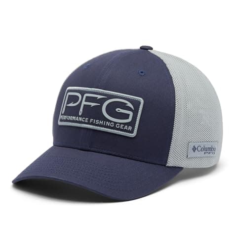 Columbia Unisex PFG Hooks Mesh Ball Cap, Nocturnal, L/XL