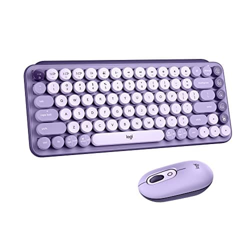 Logitech POP Keys + POP Mouse ..., Cute Compact Design - Cosmos