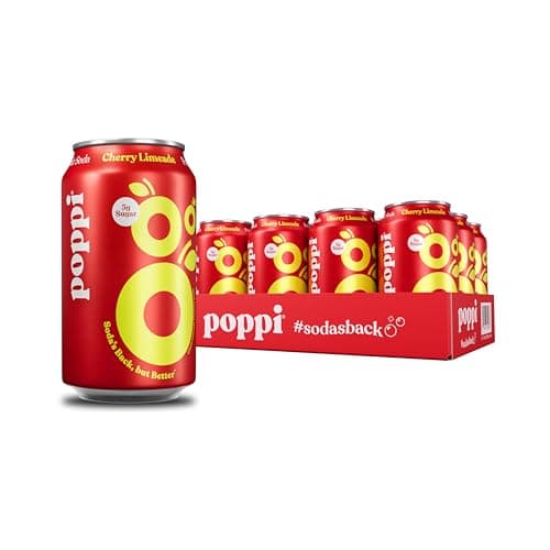 Poppi Sparkling Prebiotic Soda...Pack of 12, Packaging May Vary