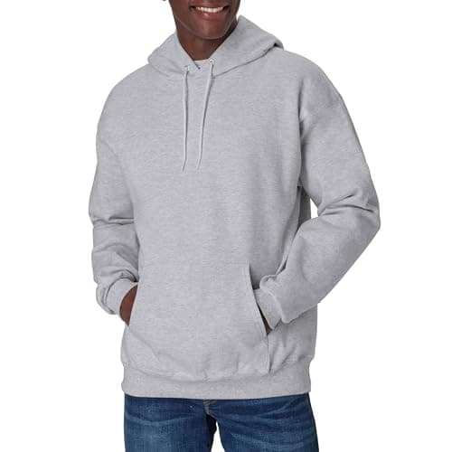 $10.78* | Hanes Men's Ultimate Heavyweight Fleece Hoodie Sweatshirt (Light Steel) at Amazon