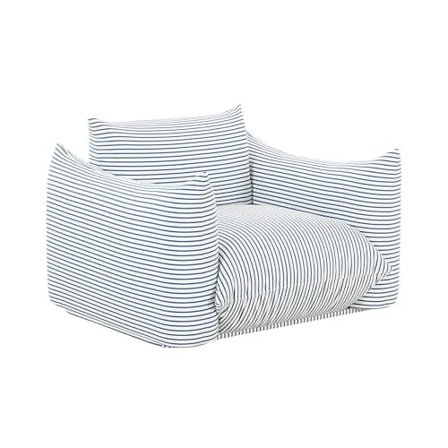 Tov Furniture Saint Tropez Pea...riped Stuffed Outdoor Armchair