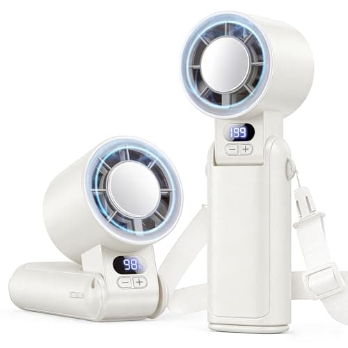 Deyhoc 3600mAh Rechargeable Portable Handheld Turbo Fan $7.80