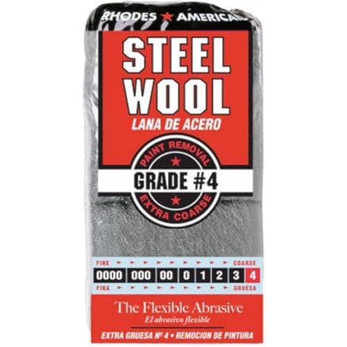 12-Pk HOMAX Steel Wool Pads (#4 Extra Coarse) $2.10