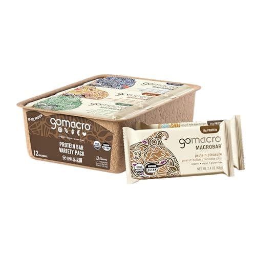 GoMacro MacroBar Organic Vegan...(2.3-2.4 Ounce Bars, 12 Count)