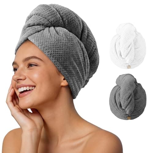 Microfiber Hair Towels 2-Pack Just $5 on Amazon (Only $2.50 Each)
