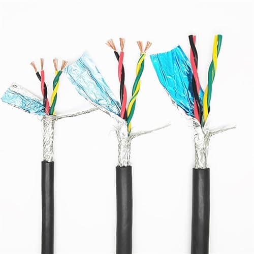 ZGOVIRLEN Twisted Pair Shielded Cable for Audio and Signal 18-26 AWG 2-8 core Black Gray 1-5 Meters(26AWG 0.15mm2 Gray,5Meters 6Core)