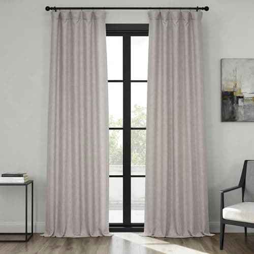 HPD Half Price Drapes - Faux L... - Drapes for Home Decor, Clay