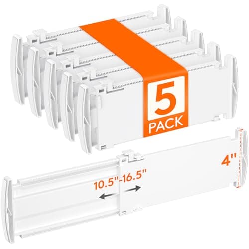 Prime Members: 5-Pack Lifewit 4" Expandable Drawer Dividers $8 + Free Shipping