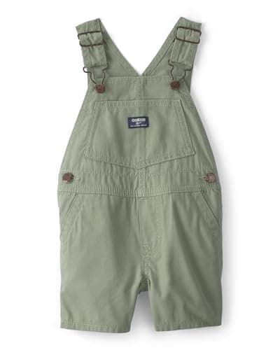 OshKosh B'gosh Boy World's Best Overalls, Olive, 2T