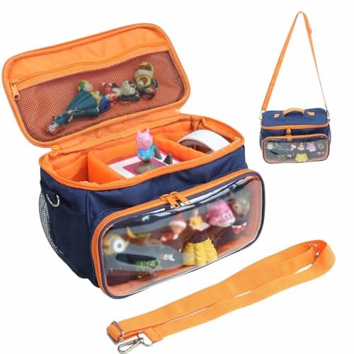 Demao Carrying Case for Toniebox Starter Set,Trave Storage Bag for Tonies,Protective Case for Toniebox Accessories,Portable for Tonie Figures Carrier with Handle & Strap(Navy Blue)