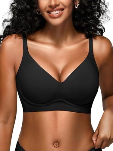 Cuteio Women's Wireless Bralette w/ Adjustable Straps (Black or Coffee ) $10.79 + Free Shipping w/ Prime or on $35+